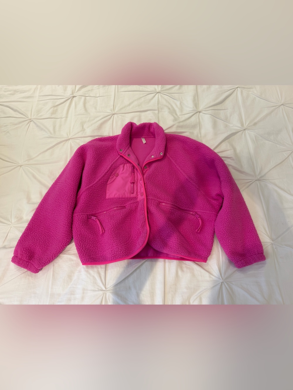 Free People Movement Hot Pink Hit The Slopes Jacket